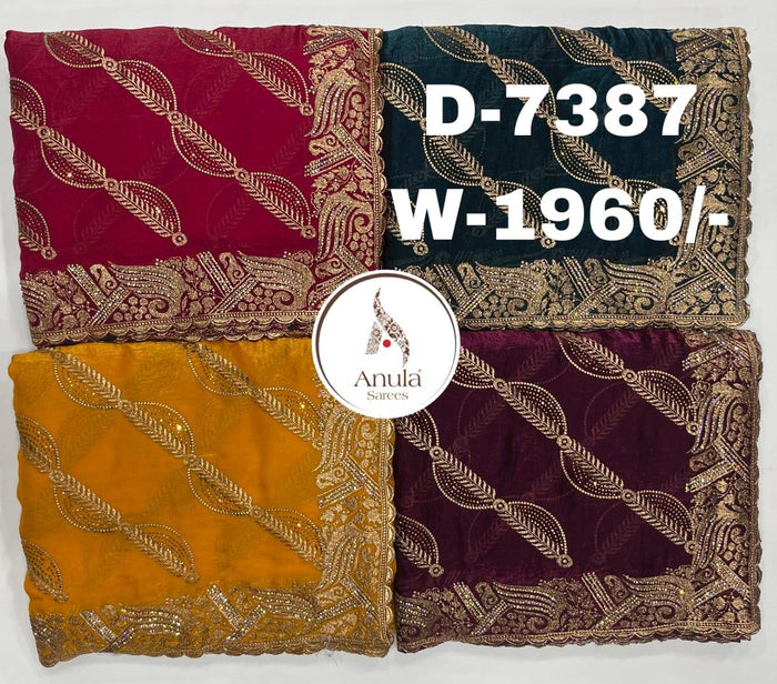 Angle Design D-7387 – Wholesale Saree | Anula Nexus