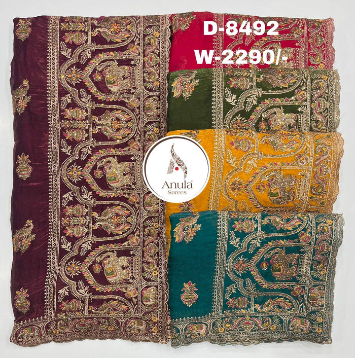 Angle Design D-8492 – Wholesale Saree | Anula Nexus