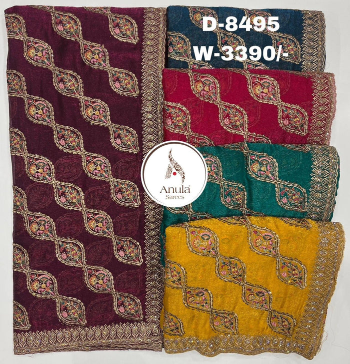Angle Design D-8495 – Wholesale Saree | Anula Nexus