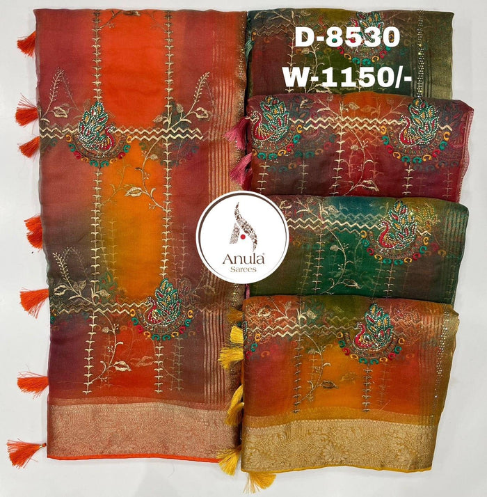 Angle Design D-8530 – Wholesale Saree | Anula Nexus
