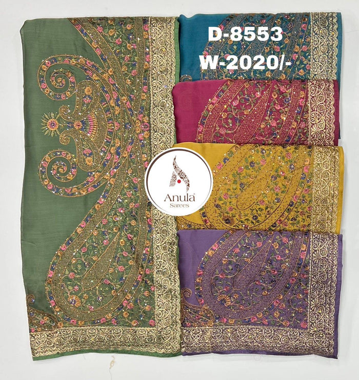 Angle Design D-8553 – Wholesale Saree | Anula Nexus